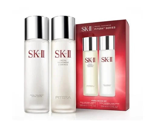 日本美妝 - SK-II 護膚精華露神仙水 230ml +嫩膚清瑩露 230ml 套裝